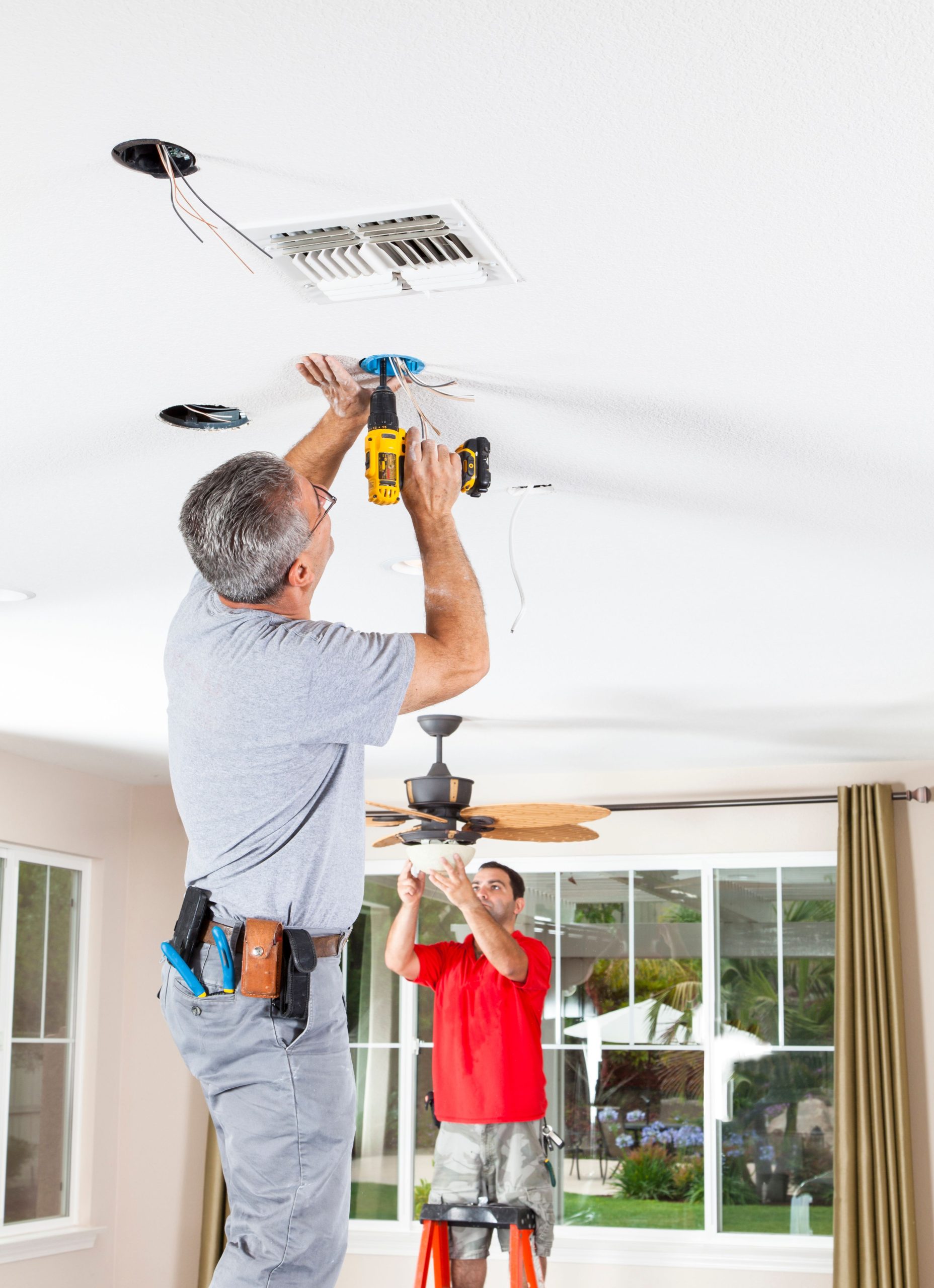 Light and Ceiling Fan install